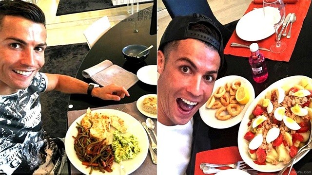 Cristiano Ronaldo và bữa ăn